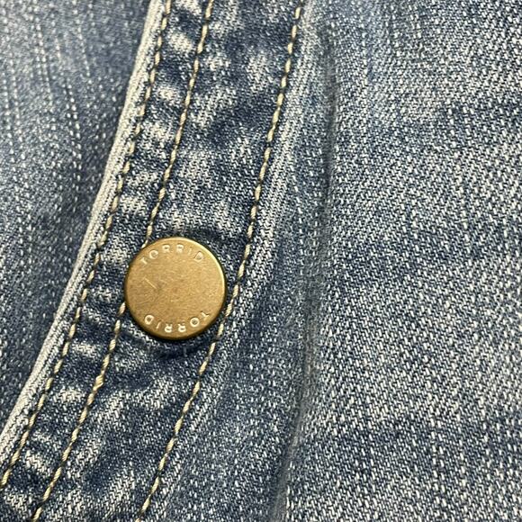 Torrid Denim Shorts Size 20 Flap Pocket Jean Summer Casual Basic Neutral Stretch - Picture 4 of 5